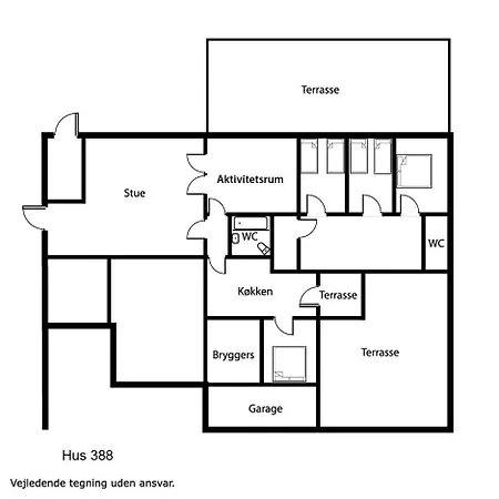 Aktivtetshus Hus Taet Ved Vesterhavet Sj388 * 哈博尔